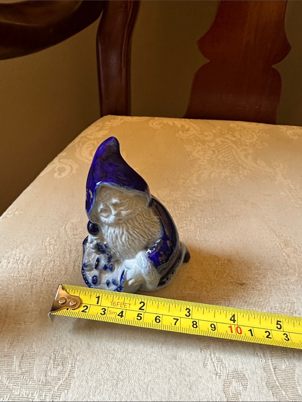 Salmon Falls Stoneware salt glazed pottery Santa in EUC - Picture 8 of 8
